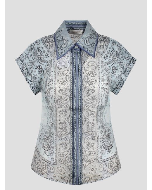 Matchmaker fitted blouse di Zimmermann in Blue