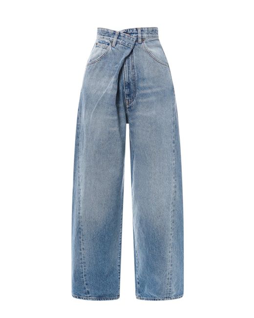 DARKPARK Blue Oversize Jeans With Wide Leg