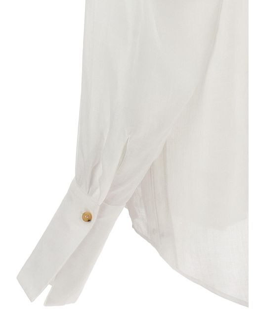 Embroidery Shirt Camicie Bianco di Ermanno Scervino in White