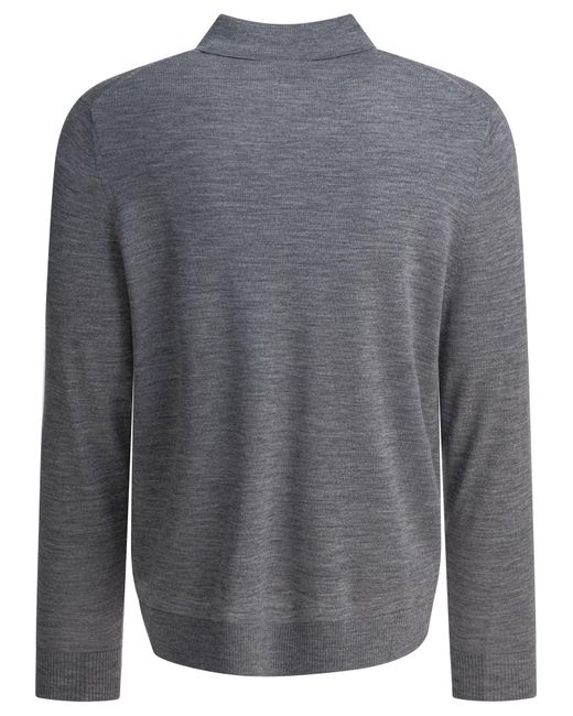 Merino Wool Polo Shirt Polo Shirts-Uomo di Vince in Gray da Uomo