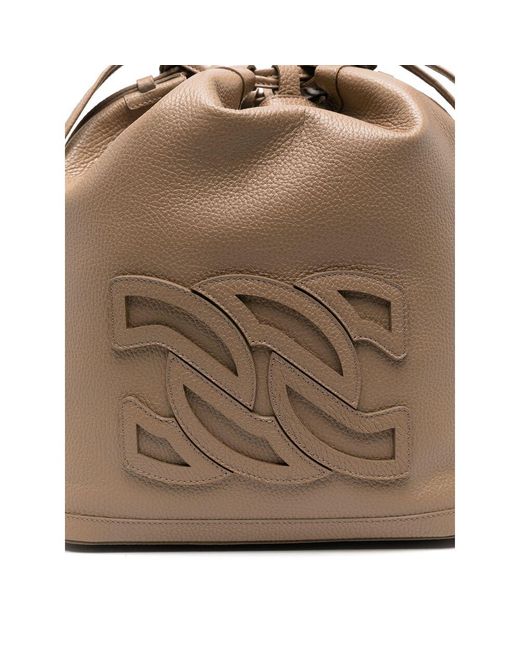 Borse A Secchiello Pelle-Donna di Casadei in Brown