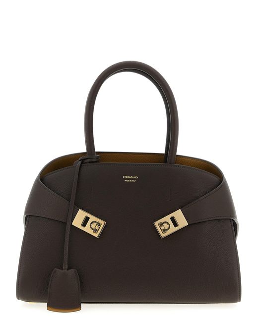 Hug (M) Borse A Mano Marrone-Donna di Ferragamo in Black