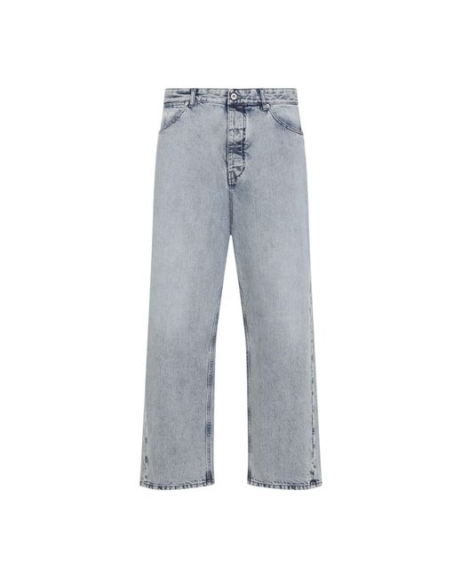 Jil Sander Blue Antartic Cotton 183 Aw 23 Treated Trousers for men