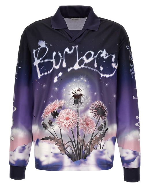 Burberry Blue Dandelions Sweater Tops for men