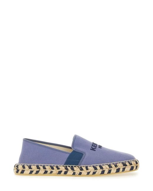 KENZO Blue Espadrlla With Logo for men