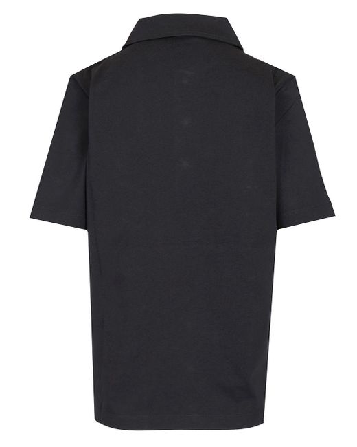 Moncler Black Short Sleeve Polo Polo Shirt