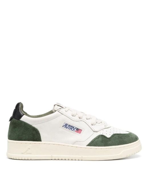 Autry Green Medalist Sneakers With Inserts for men