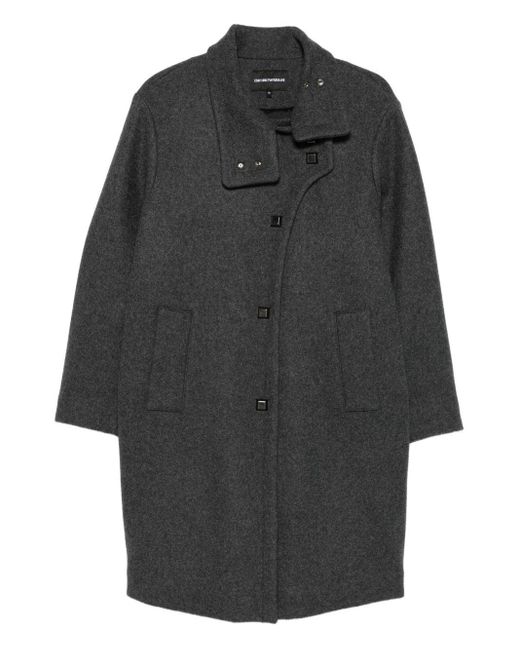 Emporio Armani Gray Wool Coat