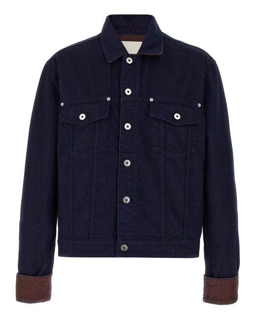 J.W. Anderson Blue 'Turn Up Cuff' Jacket for men