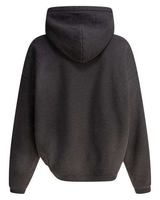 Stussy Black Hoodie "Stu" for men