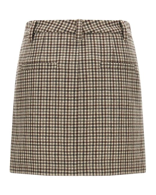 Brunello Cucinelli Natural 'Mini' Skirt