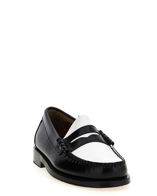 Weejuns Larson Mocassini Bianco/Nero-Uomo di G.H.BASS in Black da Uomo