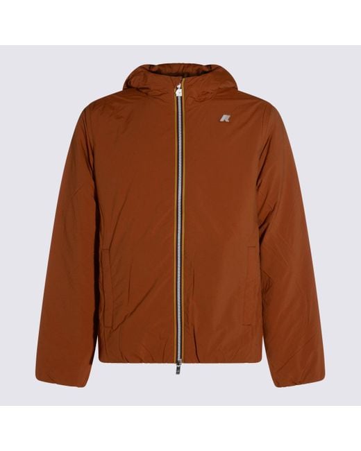 K-Way Brown Jackets Adobe for men