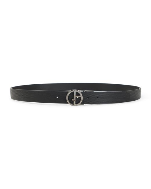 Plate Belt-Uomo di Giorgio Armani in Black da Uomo