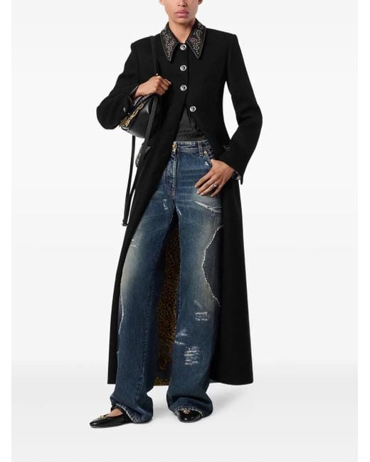 Versace Blue Distressed Jeans