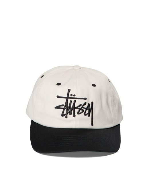 Stussy White Big Basic Vintage Hats for men