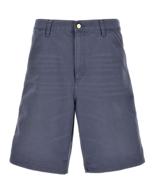 Carhartt Blue 'Single Knee' Bermuda Shorts for men