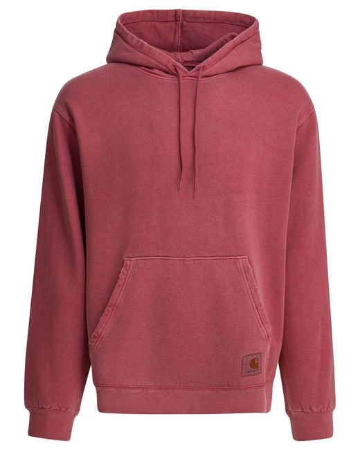 Carhartt Red "Hooded Torion" Sweatshirt for men