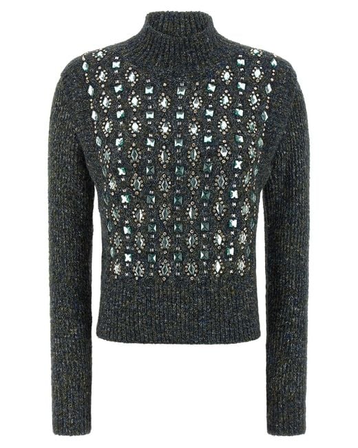 Pinko Black 'Mirror Image' Turtleneck Sweater