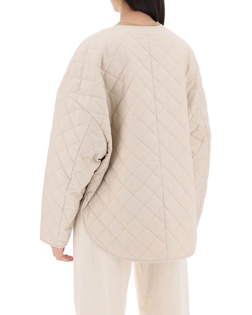 Totême  Natural Organic Cotton Quilted Jacket In