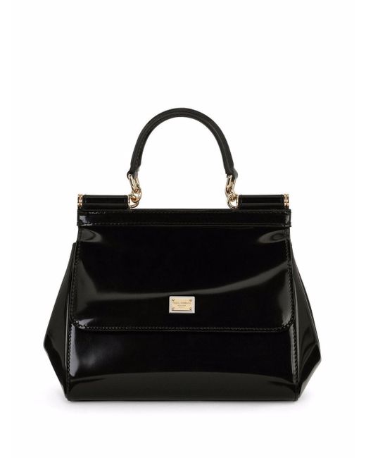Dolce & Gabbana Black Sicily Medium Handbag