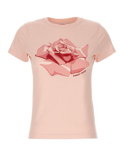 KENZO Pink 'Rose' T-Shirt