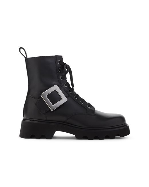 Rangers 20 Leather Boots-Donna di Roger Vivier in Black