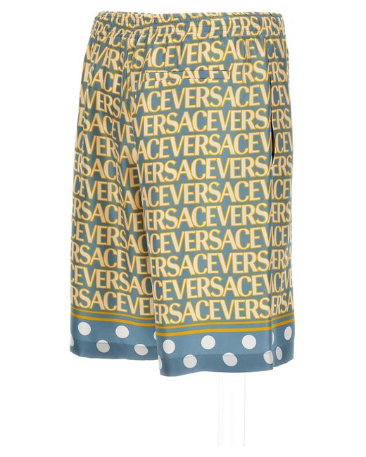 Versace Multicolor Allover Polka Dot Bermuda, Short for men