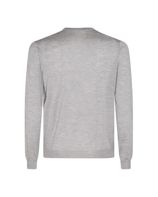 Malo Gray Sweaters Blacks And Greys for men