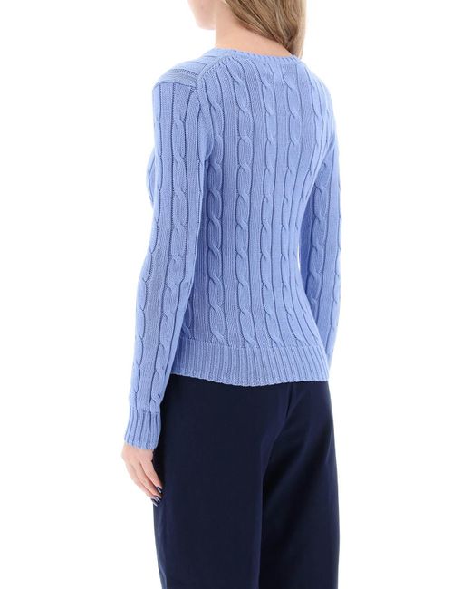 Polo Ralph Lauren Blue Cable Knit Cotton Sweater