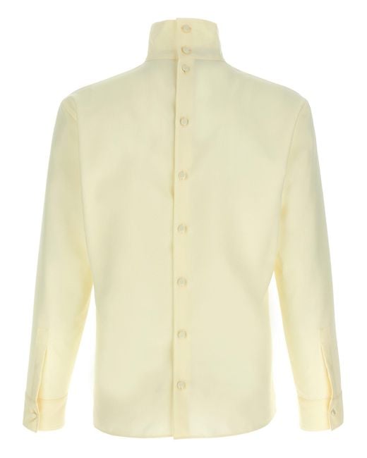 Gucci Yellow Technical Panama Shirt Shirt And Blouse White for men