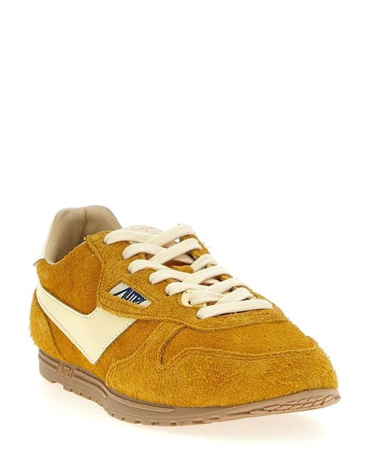 Autry Yellow 'Windspin' Sneakers for men