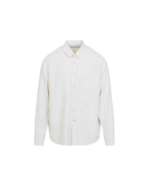 Our Legacy White Classic Silk Shirt for men