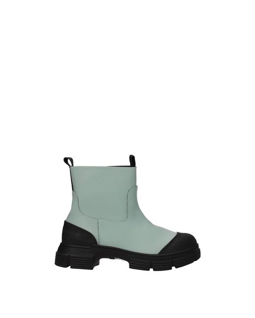 Ganni Ankle Boots Rubber Water in Green Lyst UK