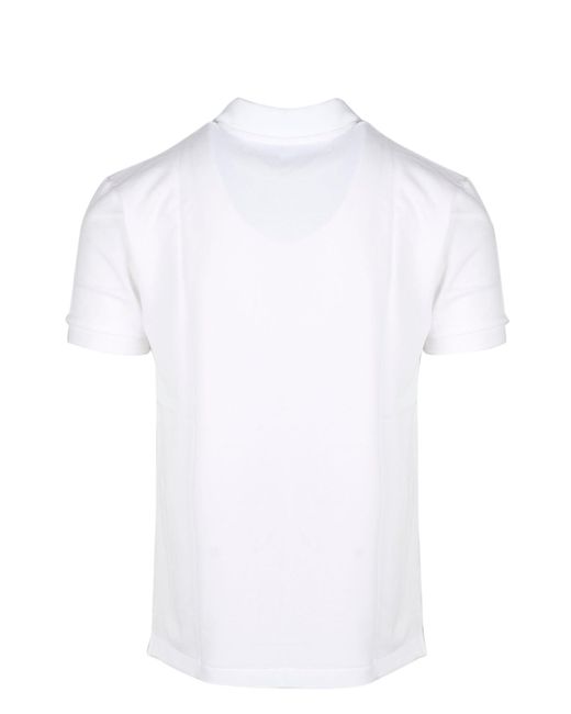 COMME DES GARÇONS PLAY White Eyes Heart Patch Polo Shirt for men