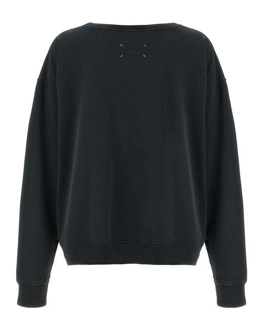 Maison Margiela Black 'Numeric Signature Mm6' Sweatshirt for men