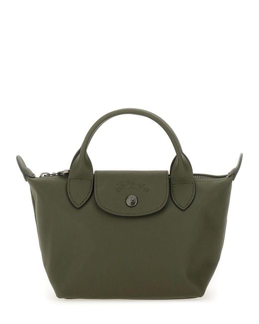 Longchamp Green Le Pliage Xs Handle Bag