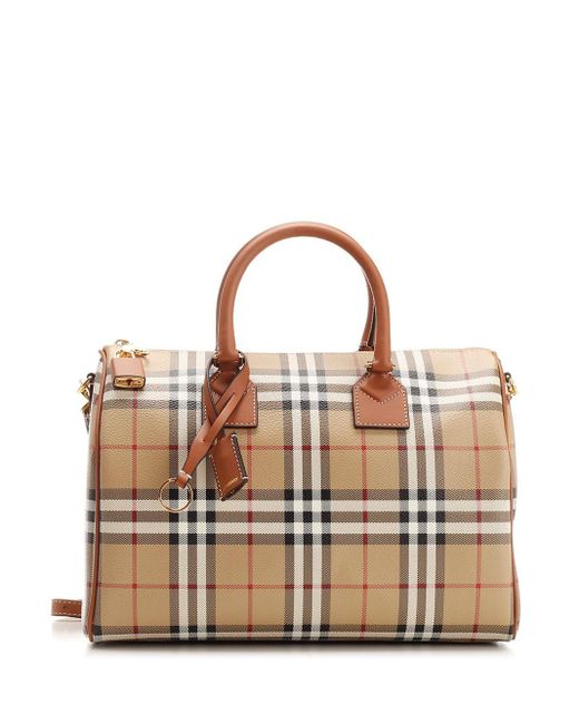 Burberry Multicolor Bowling Check Handbags