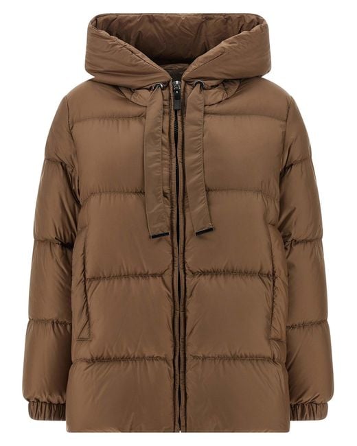 Max Mara Seia Puffer Jackets Brown