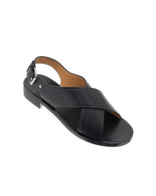 Church's Black "Rhonda Leather Sandals For