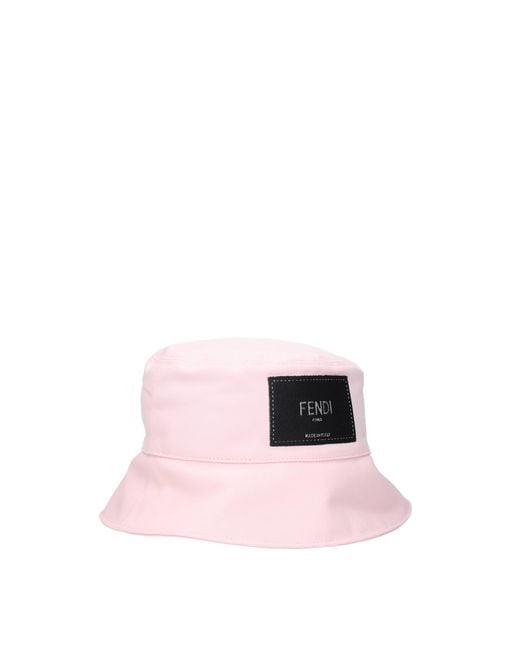 Fendi Hats Cotton Pink