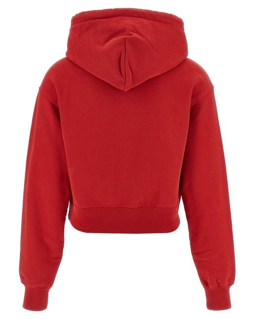 Jacquemus Red 'Le Hoodie Gros-Grain' Hoodie