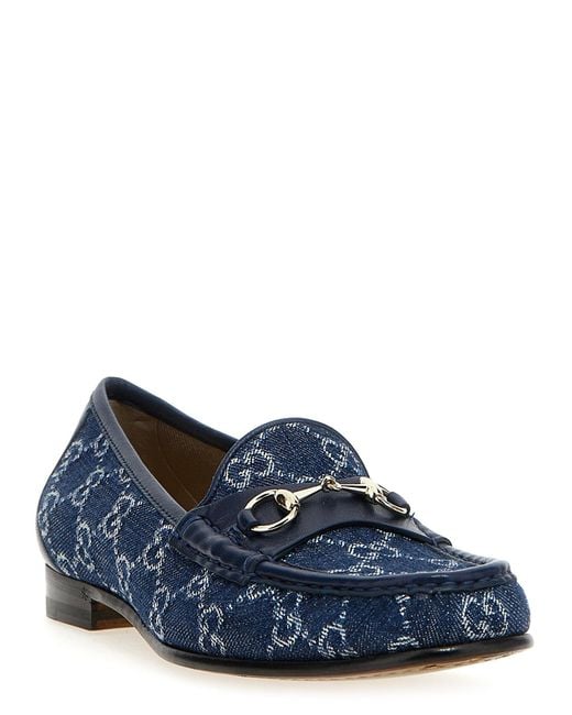 Horsebit Mocassini Blu-Donna di Gucci in Blu Lyst