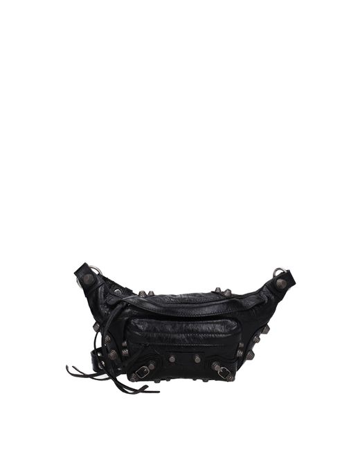 Balenciaga Black Backpack And Bumbags Le Cagole Leather for men
