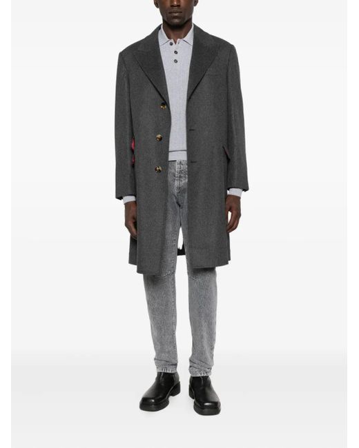 Jeans Con Applicazione-Uomo di Brunello Cucinelli in Gray da Uomo