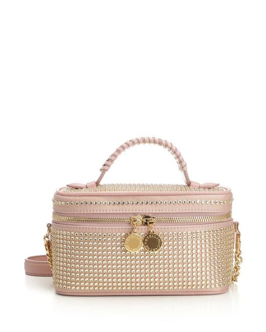 Stella McCartney Natural Falabella Handbags Rose