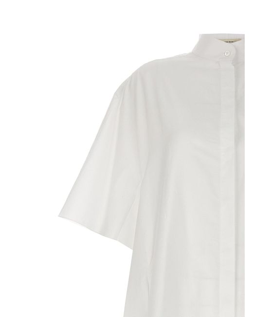 The Row White 'Bredel' Shirt Dress
