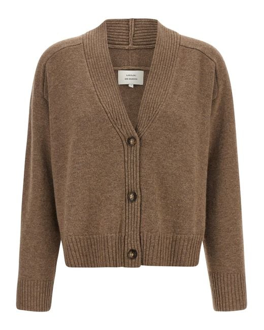 Loulou de Saison Brown Kaia Sweaters And Cardigans