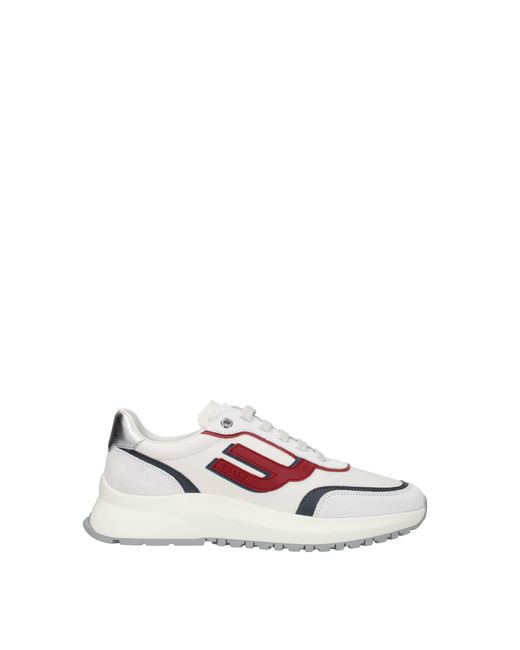 Bally White Sneakers Demmy Leather Red