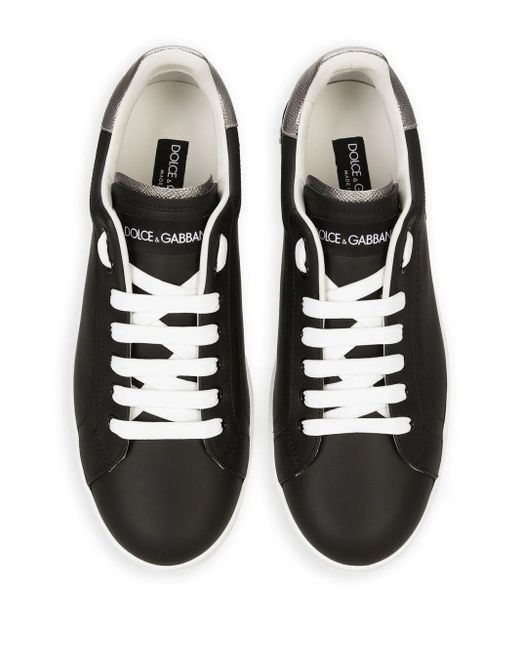 Dolce & Gabbana Black Sneaker Bassa V. Napp+Dauph. Lam for men